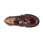 Mocasines Minnie para mujer color burgundy