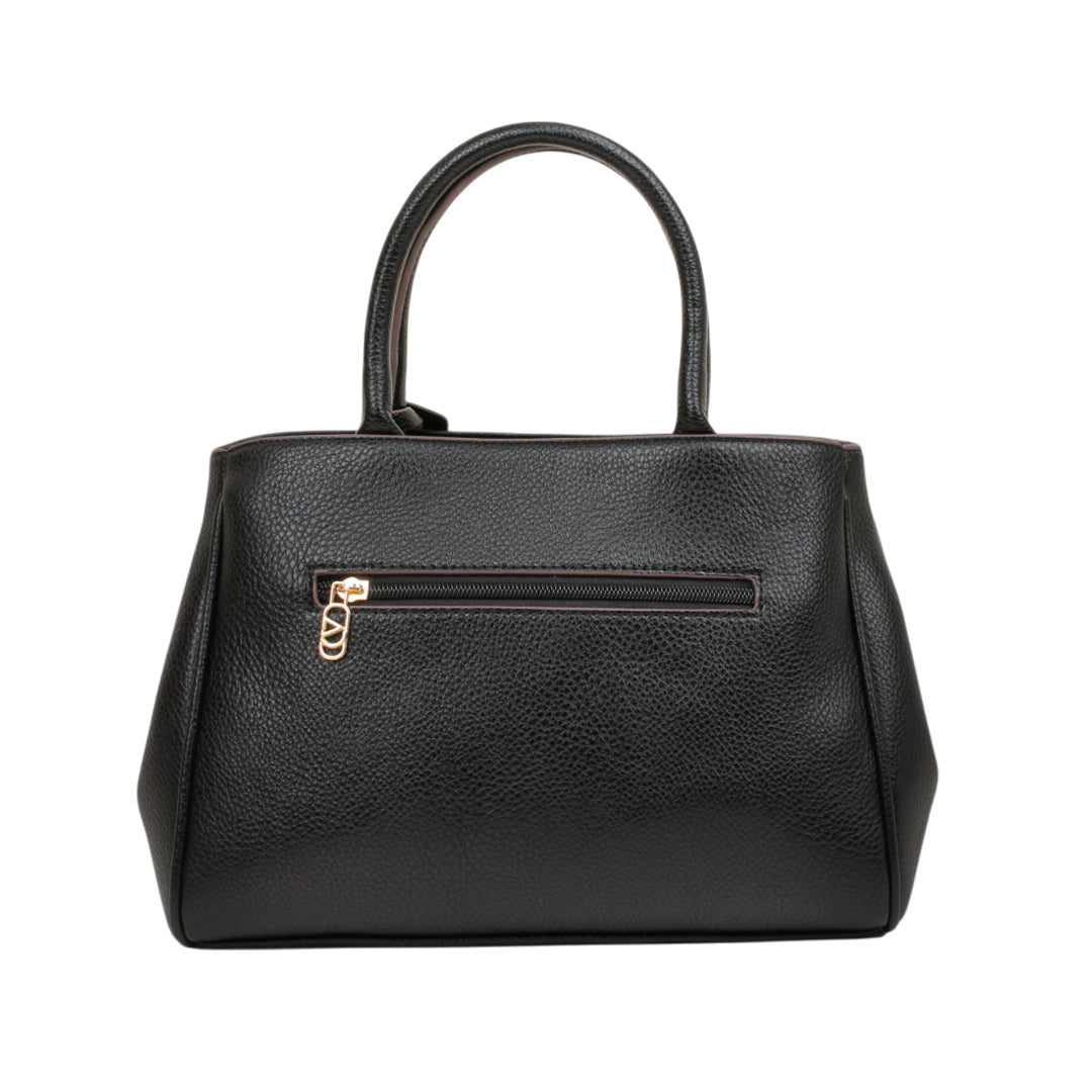 Cartera satchel Dina para mujer color negro