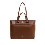 Cartera tote Indira para mujer color café