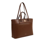 Cartera tote Indira para mujer color café