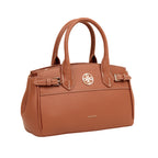 Cartera satchel Jade para mujer color tan