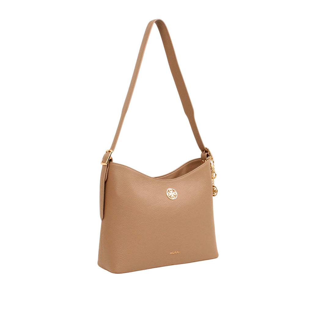 Cartera satchel Keily para mujer color taupe