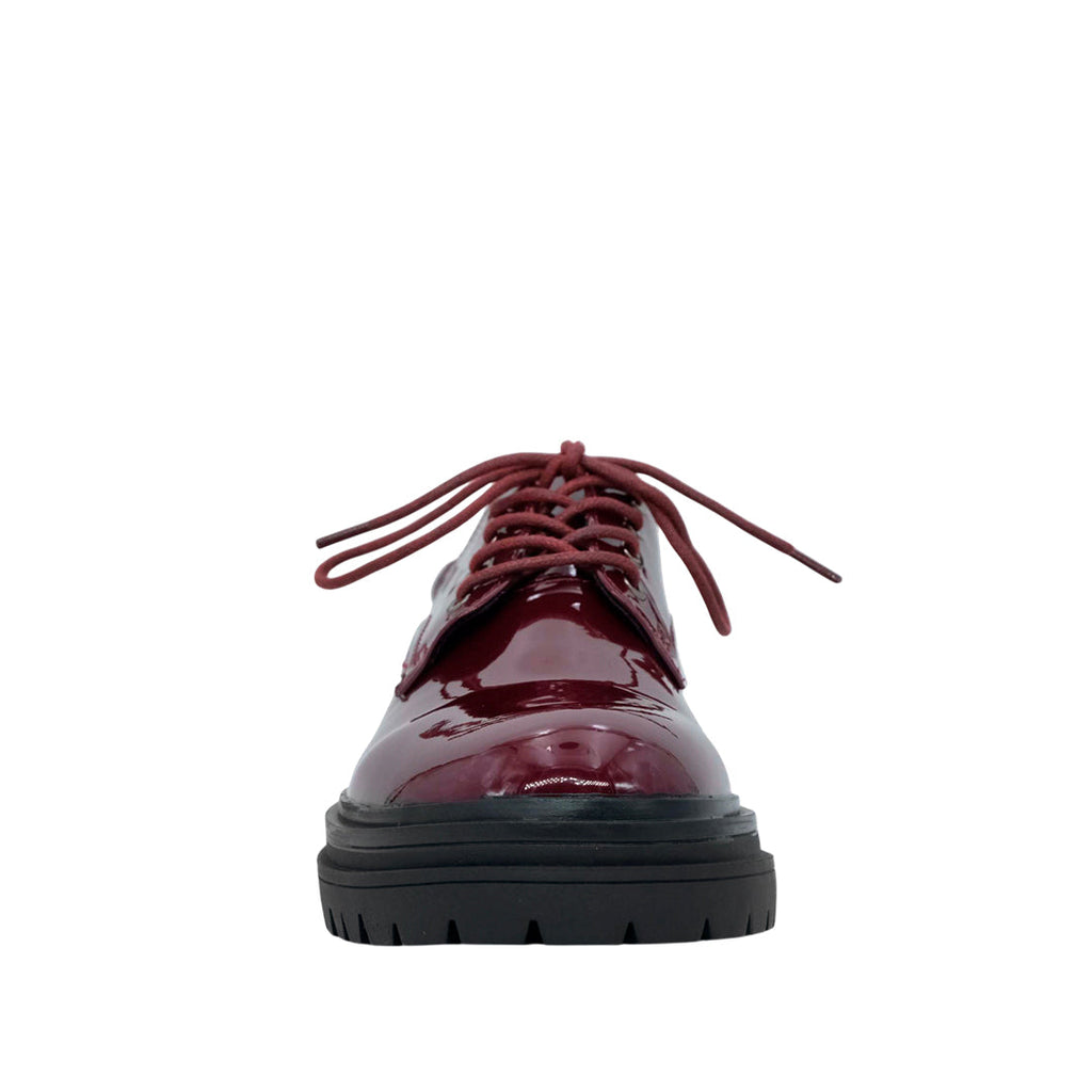 Mocasines Adriana para mujer color vino