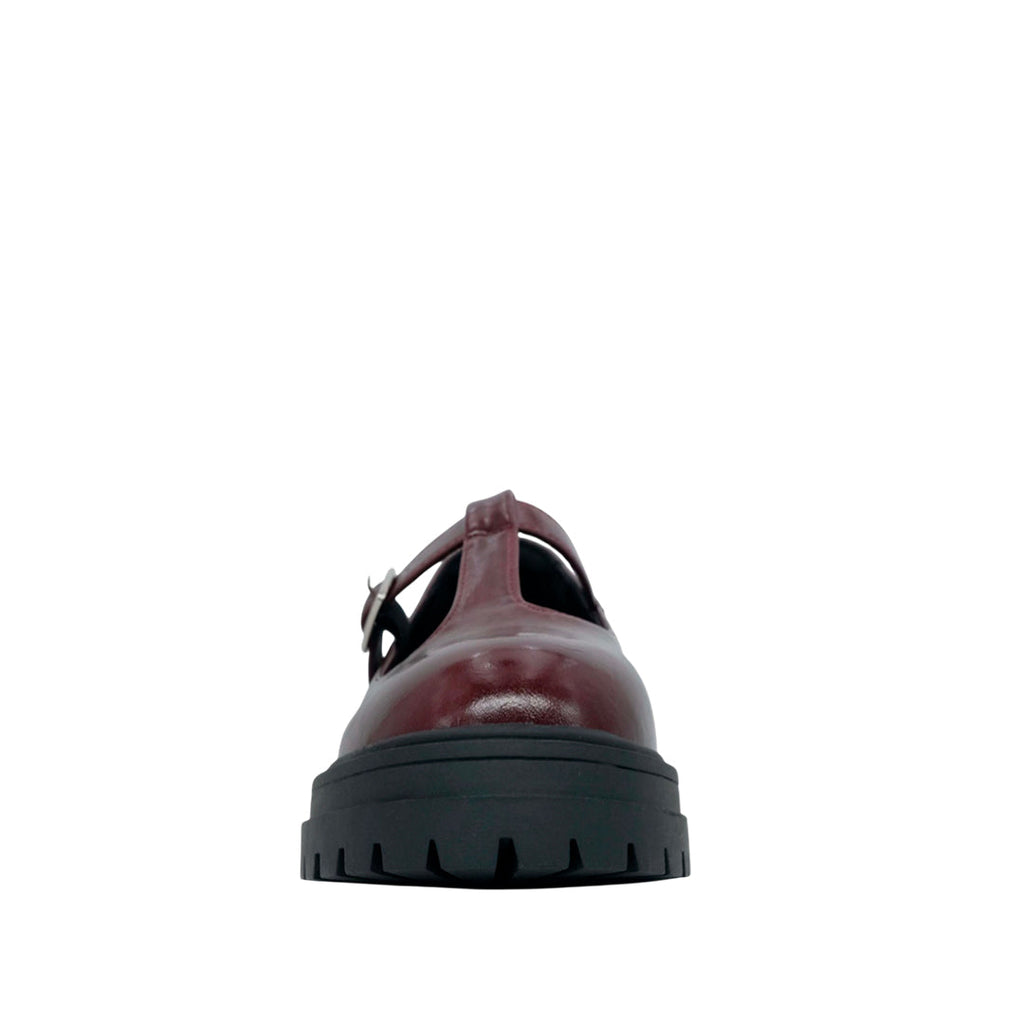 Mocasines Alberta para mujer color vino