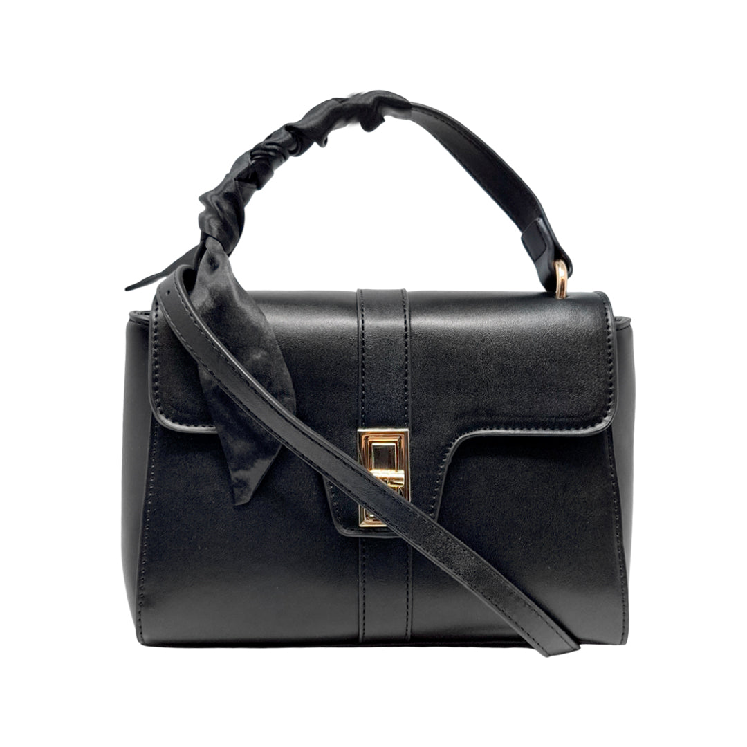 Cartera satchel Ellie para mujer color negro