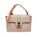 Cartera satchel Ellie para mujer color nude