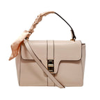 Cartera satchel Ellie para mujer color nude