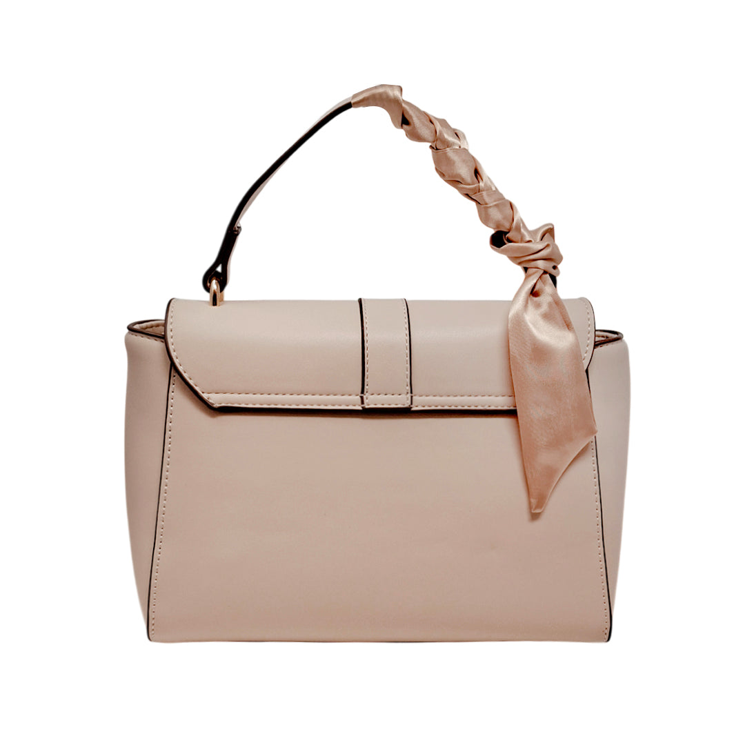 Cartera satchel Ellie para mujer color nude