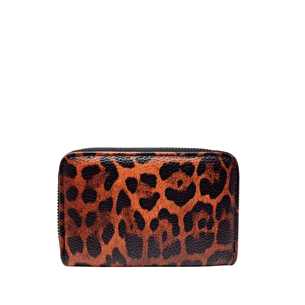 Billetera Karli para mujer color leopardo