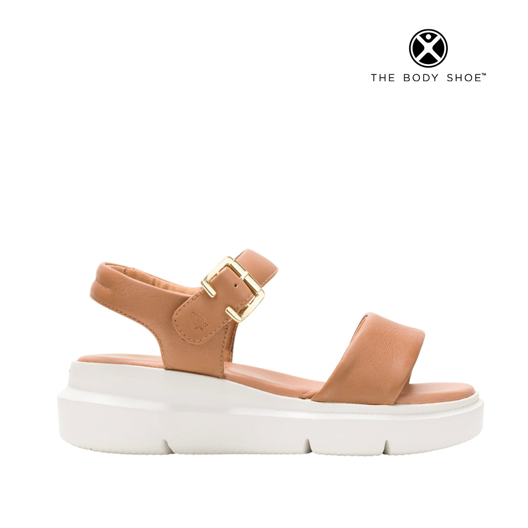 Sandalias de cuña Uplift Strap para mujer color tan