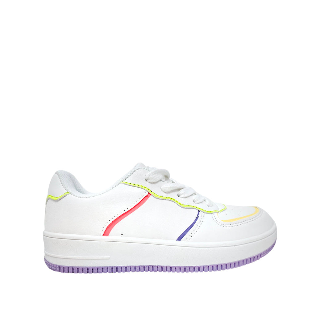 Tennis Lea para niña color blanco