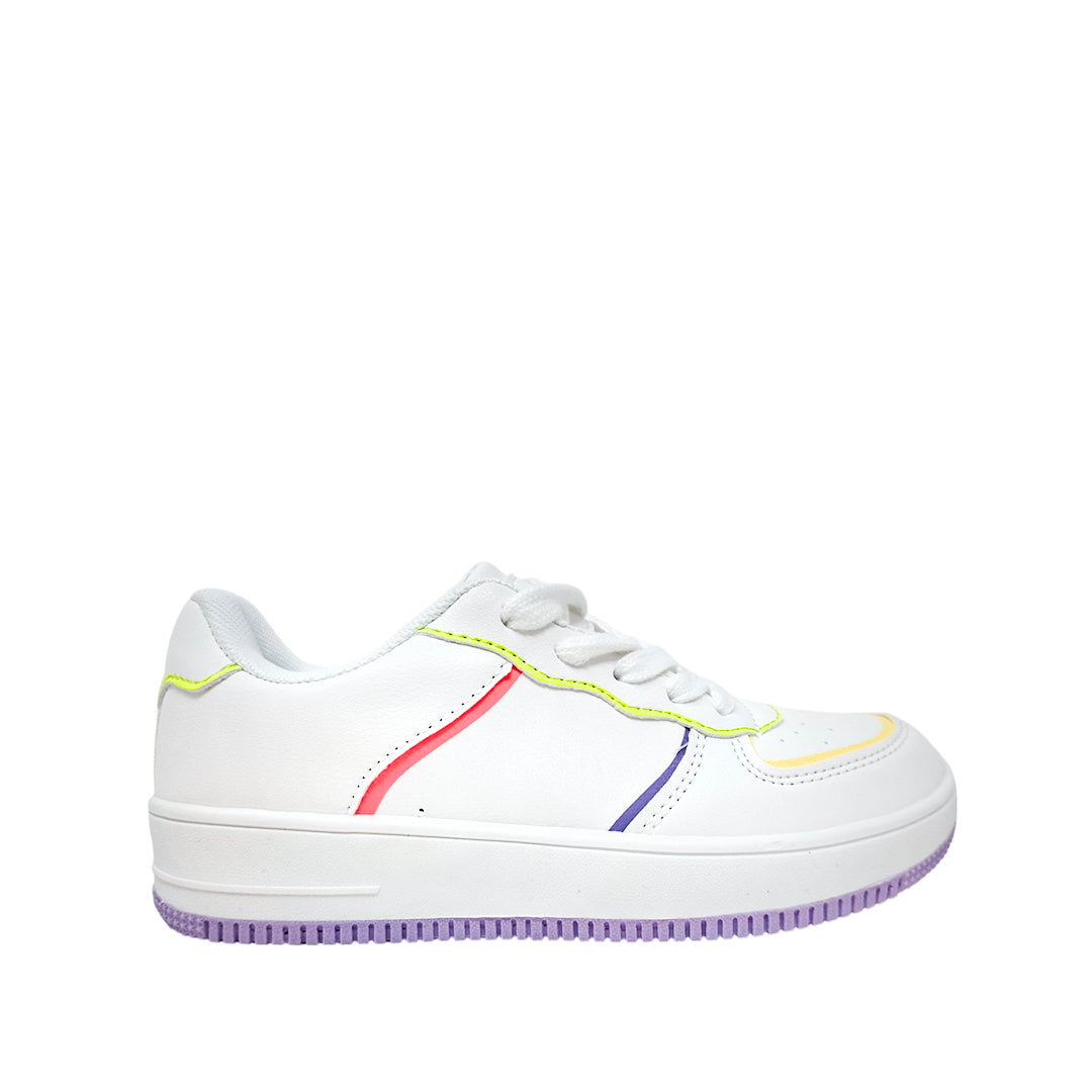 Tennis Lea para niña color blanco