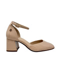 Tacones ankle strap Yolly para mujer color nude