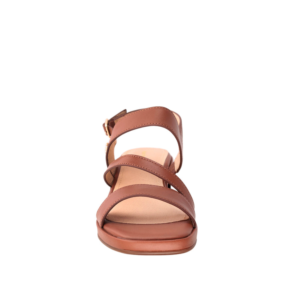 Sandalias slingback Lucrecia para mujer color tan