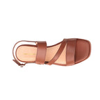 Sandalias slingback Lucrecia para mujer color tan