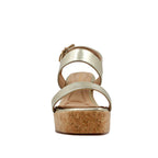 Sandalias de cuña Analuz 2 para mujer color dorado
