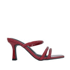 Sandalias de tacón Camila para mujer color vino