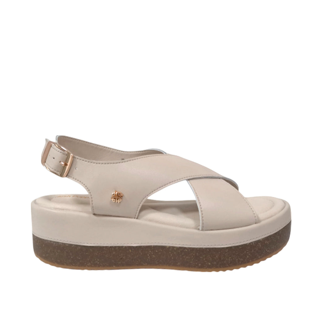 Sandalias de plataforma Vianey 2 para mujer color hueso