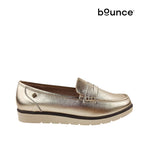 Mocasines Andrea 4 para mujer color dorado