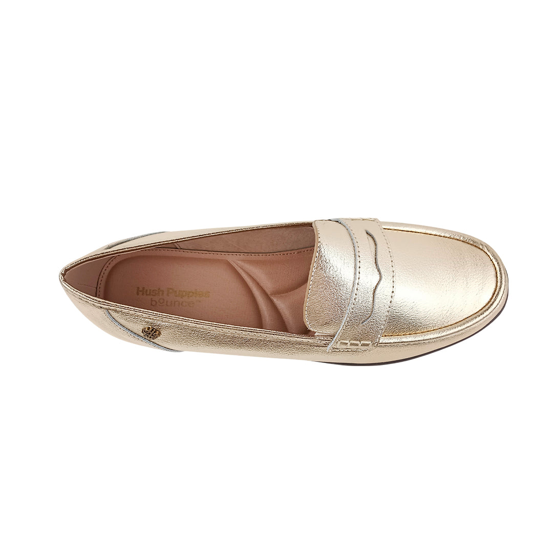 Mocasines Andrea 4 para mujer color dorado