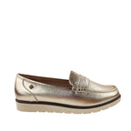 Mocasines Andrea 4 para mujer color dorado