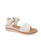 Sandalias flats Robertha para mujer color hueso