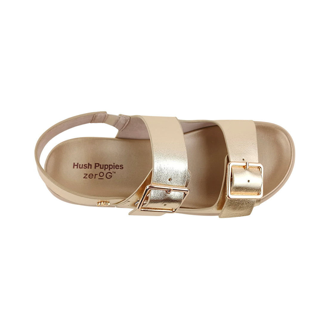 Sandalias flats Valia para mujer color dorado