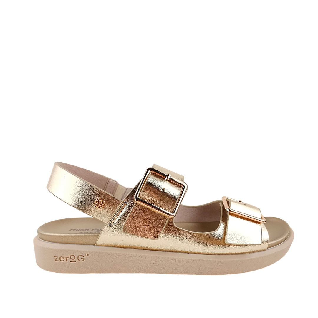 Sandalias flats Valia para mujer color dorado