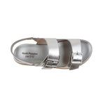 Sandalias flats Valia para mujer color plateado