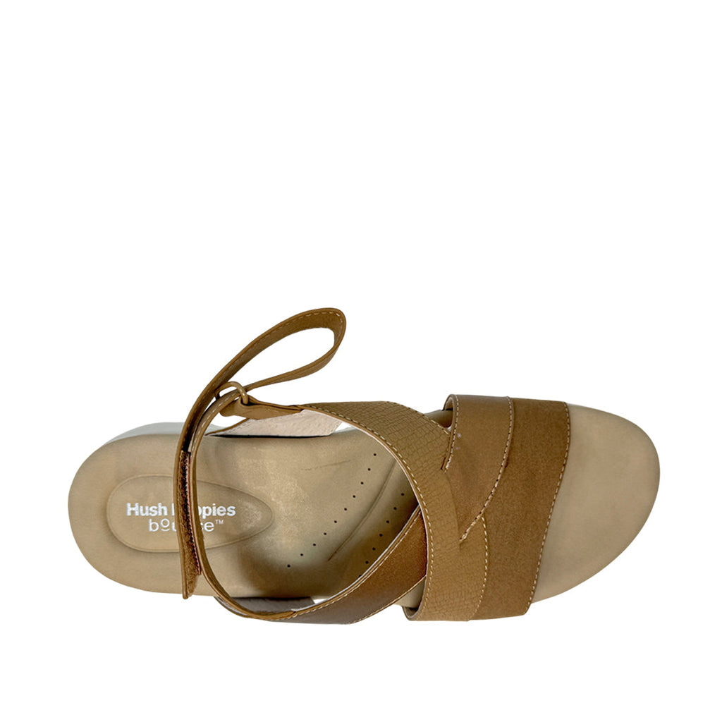 Sandalias flats Denisse 3 para mujer color taupe
