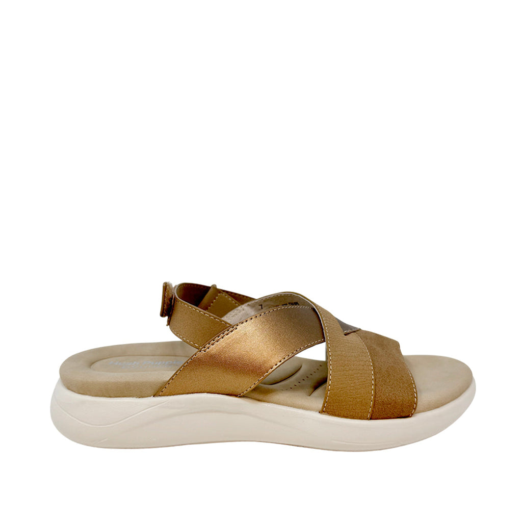 Sandalias flats Denisse 3 para mujer color taupe