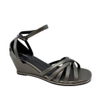 Sandalias de cuña Nathy para mujer color plateado