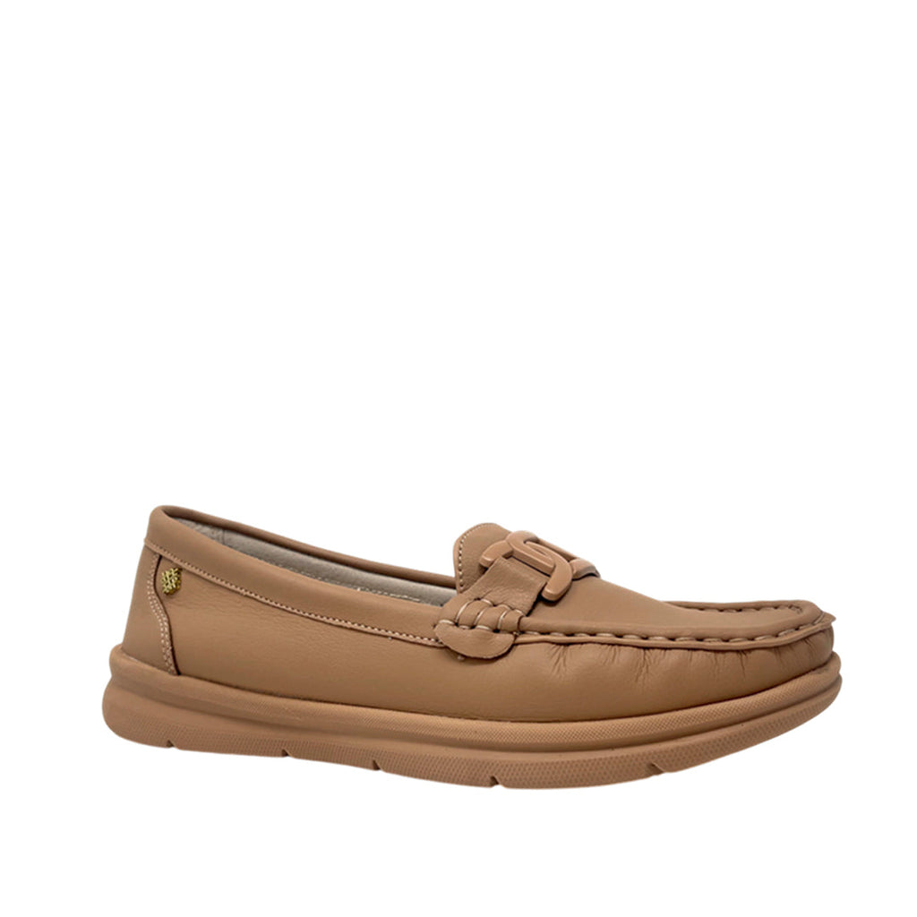 Mocasines Josephine para mujer color beige