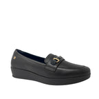 Mocasines de cuña Maritzza para mujer color negro