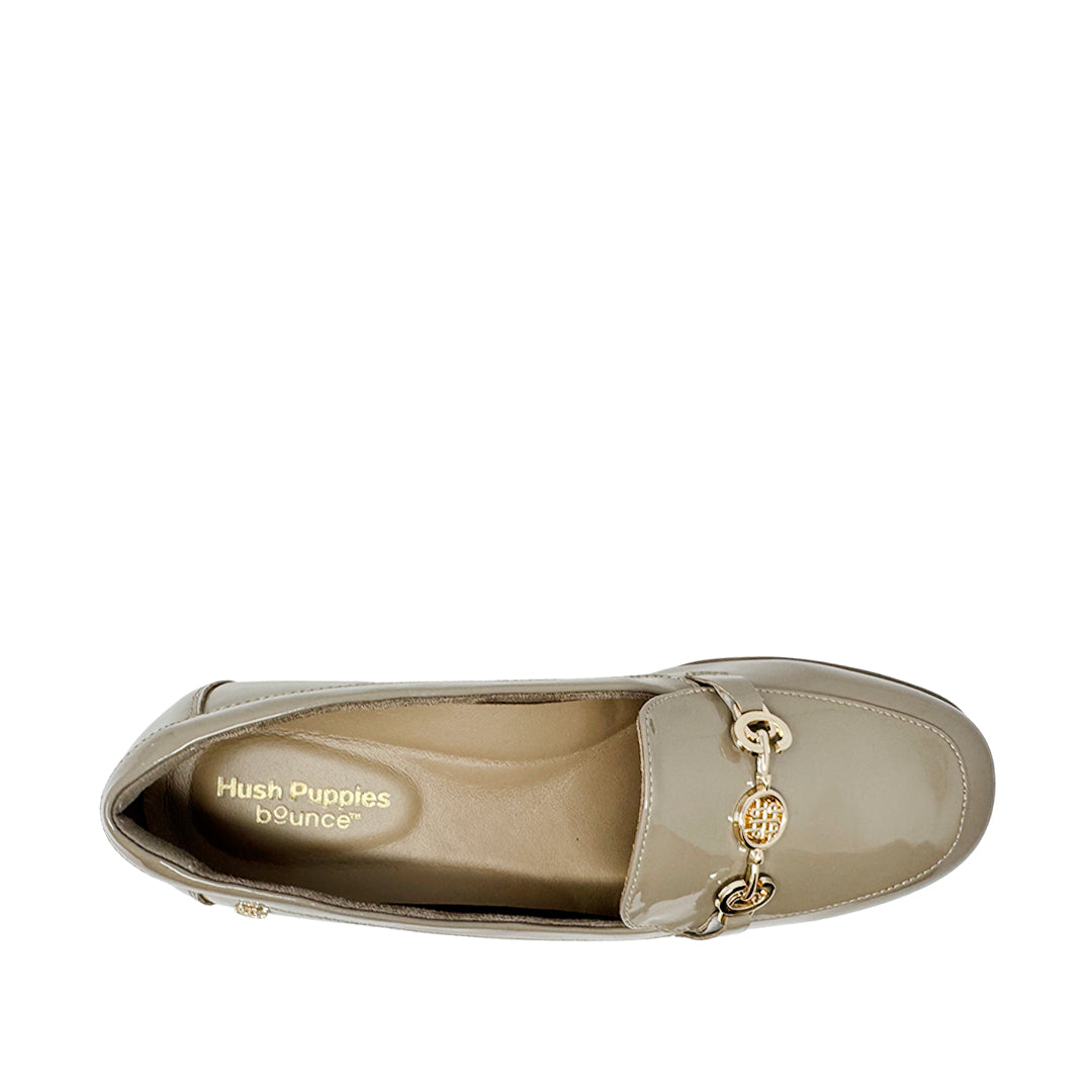 Mocasines de cuña Maritzza 3 para mujer color plateado