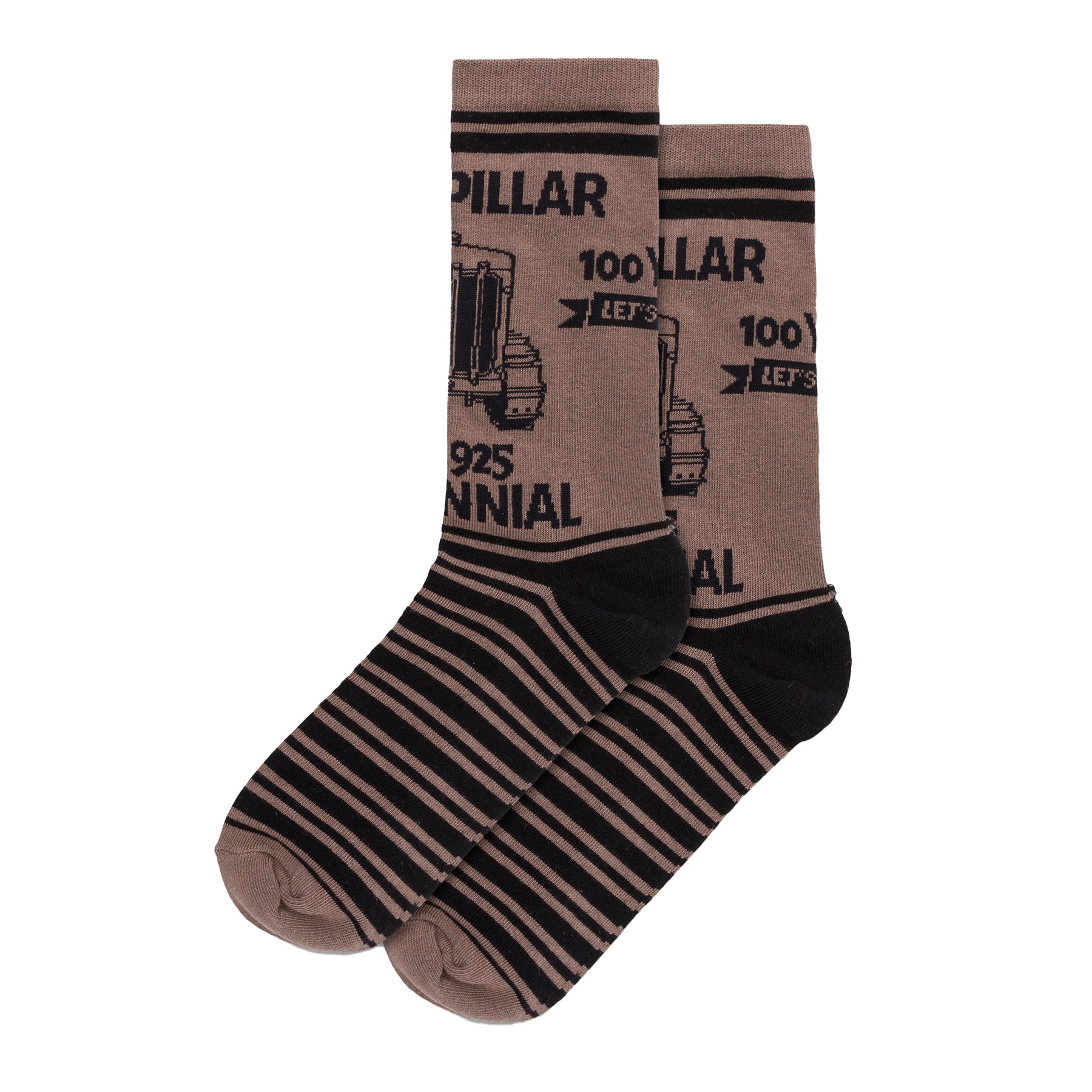 Calcetines Aop Crew unisex color café