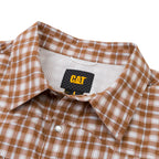 Camisa Western para hombre color bronce