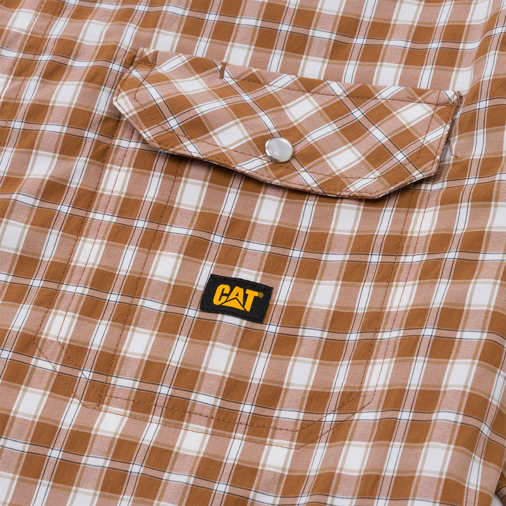 Camisa Western para hombre color bronce