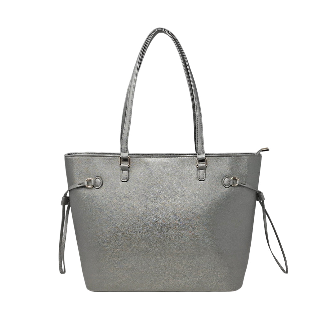 Cartera tote Belinda para mujer color gris