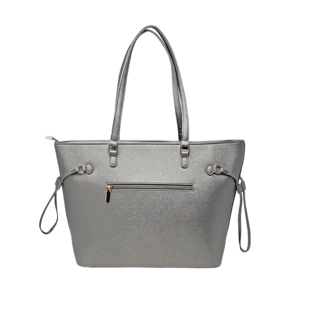 Cartera tote Belinda para mujer color gris