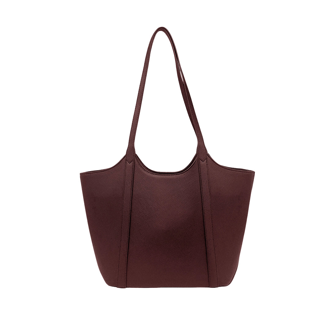 Cartera tote Yeliana para mujer color vino
