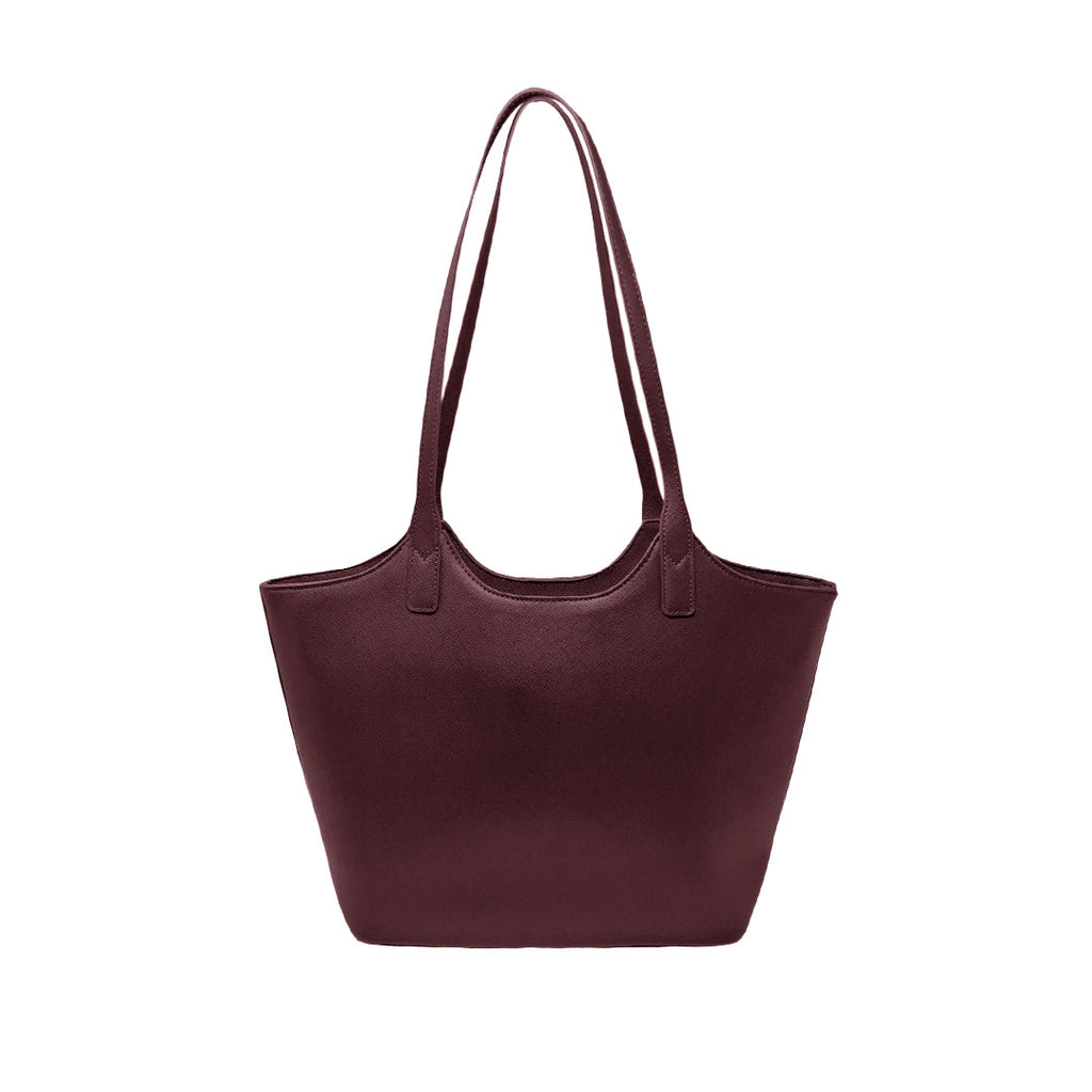 Cartera tote Yeliana para mujer color vino