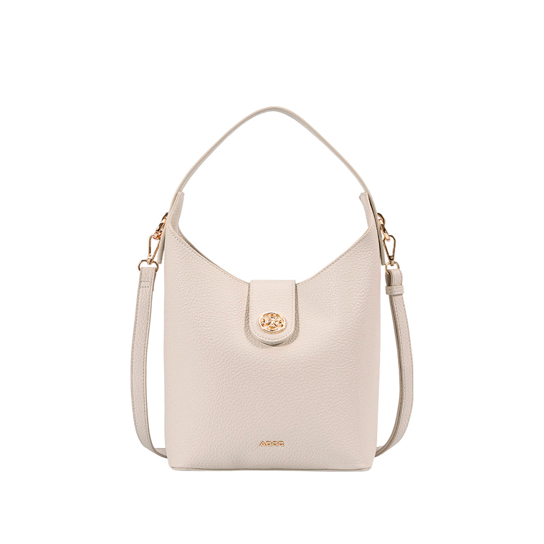Cartera hobo Serra para mujer color hueso
