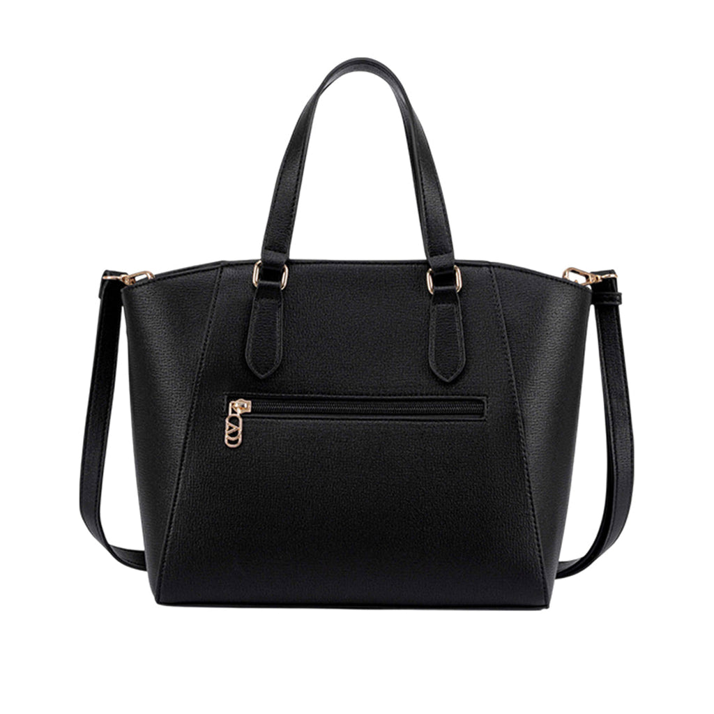 Cartera satchel Velia para mujer color negro