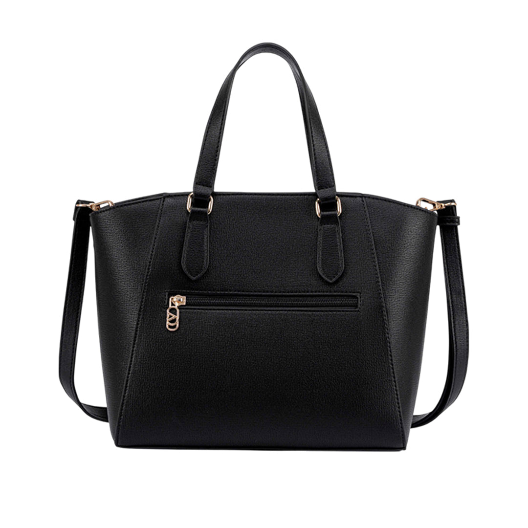 Cartera satchel Velia para mujer color negro
