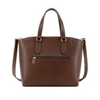 Cartera satchel Velia para mujer color café