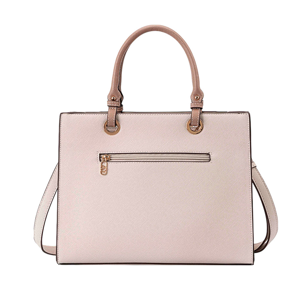 Cartera tote Zina para mujer color hueso