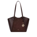 Cartera tote Uria para mujer color café