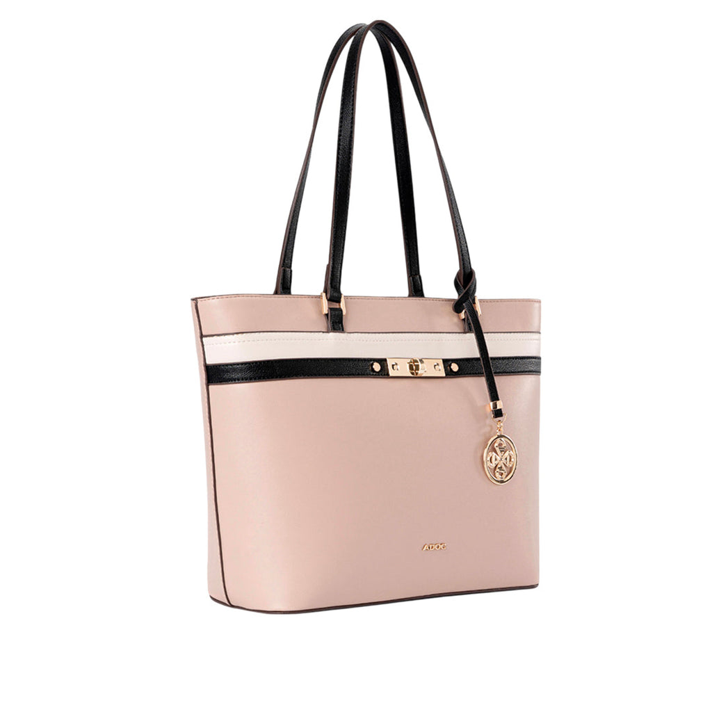 Cartera tote Tea para mujer color nude