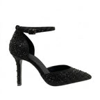 Tacones ankle strap Indra para mujer color negro